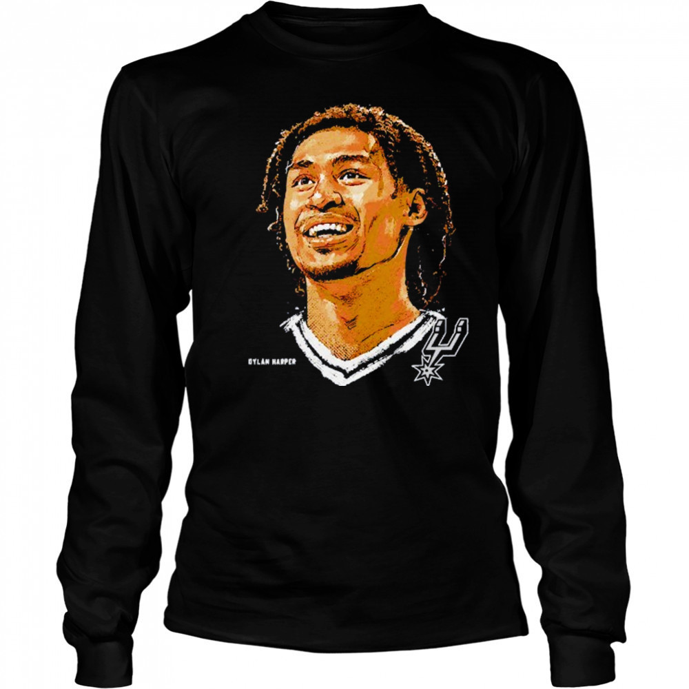 Dylan Harper San Antonio Spurs portrait shirt Long Sleeved