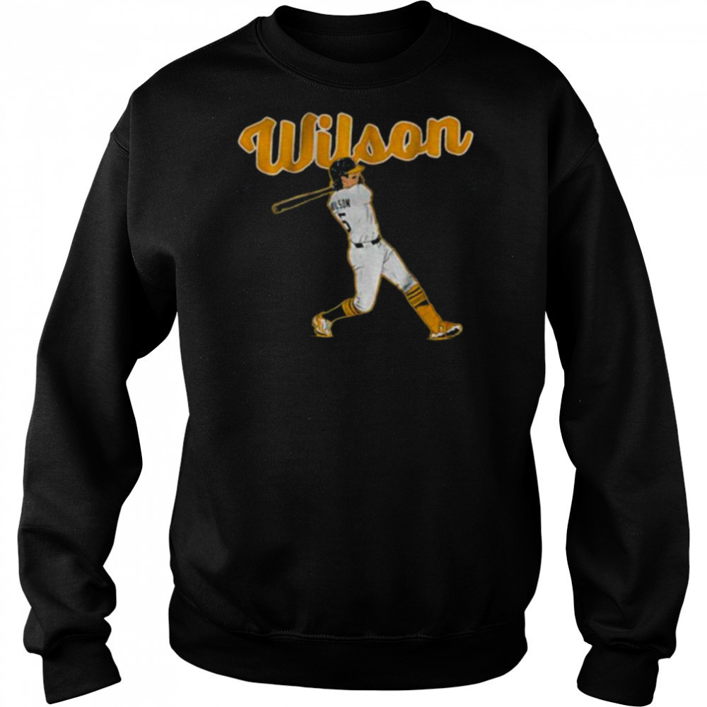 Jacob Wilson Oakland Athletics MLB Baseball Slugger Swing shirt Hoodie