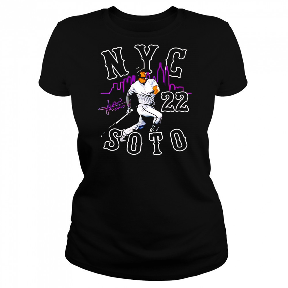 Juan Soto New York Mets city connect player graphic shirt Women's T-shirt