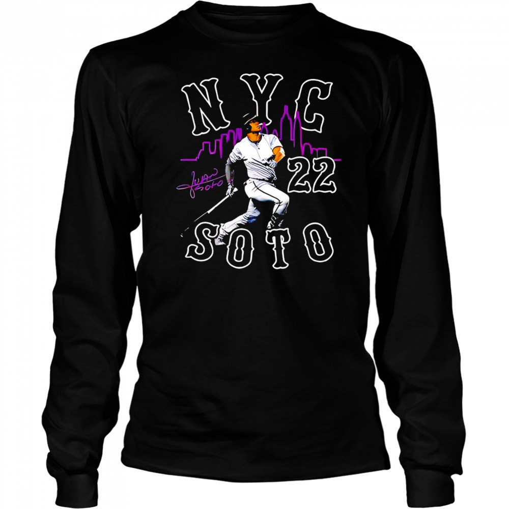 Juan Soto New York Mets city connect player graphic shirt Long Sleeved
