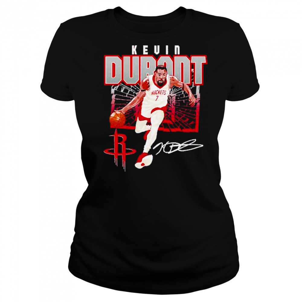 Kevin Durant Houston Rockets shattered signature shirt Women's T-shirt