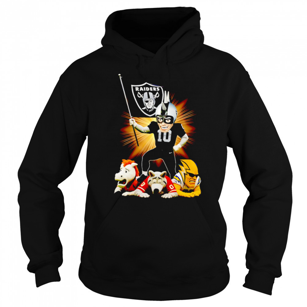 Las Vegas Raiders mascot standing with flag shirt Sweatshirt