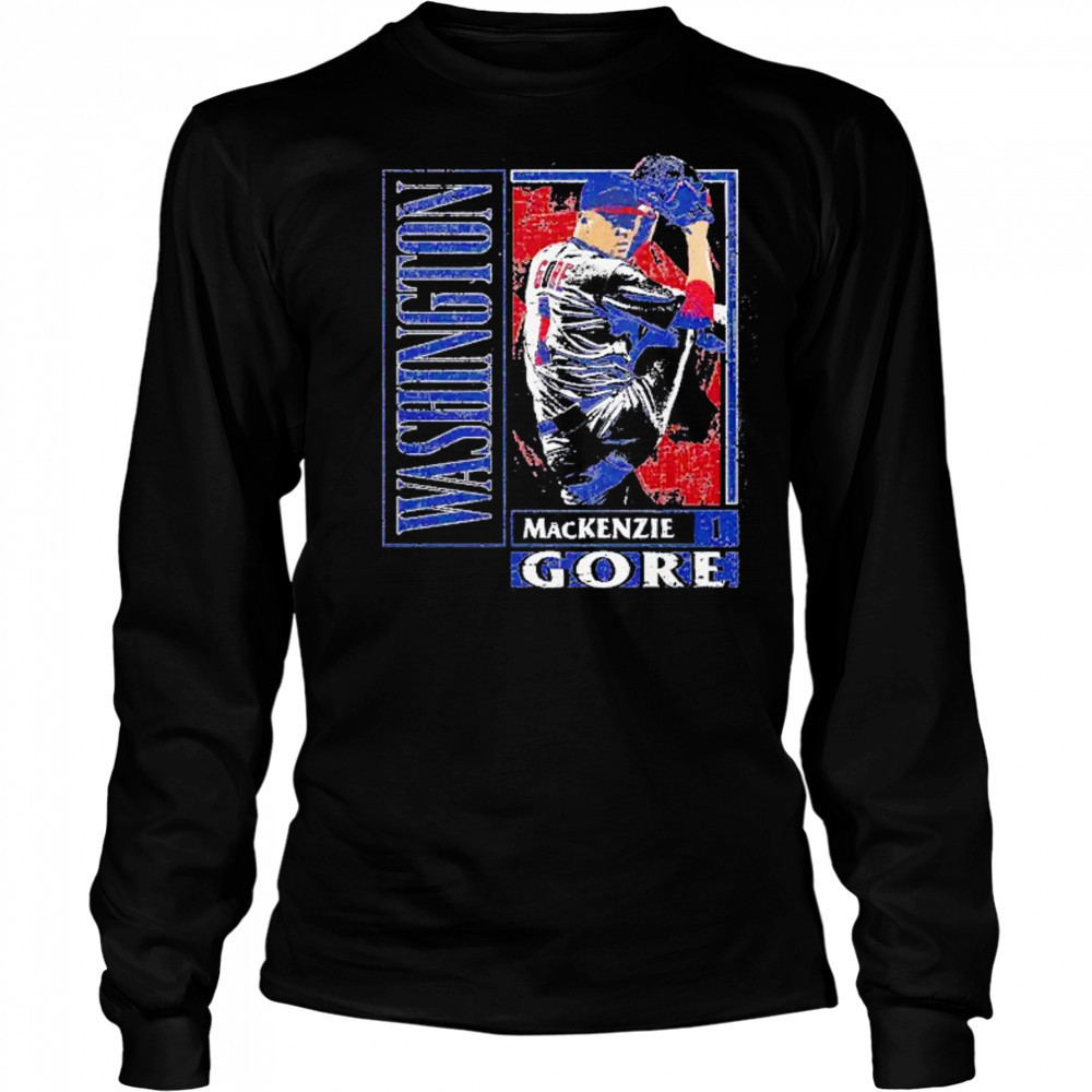 MacKenzie Gore Washington Nationals card style shirt Long Sleeved