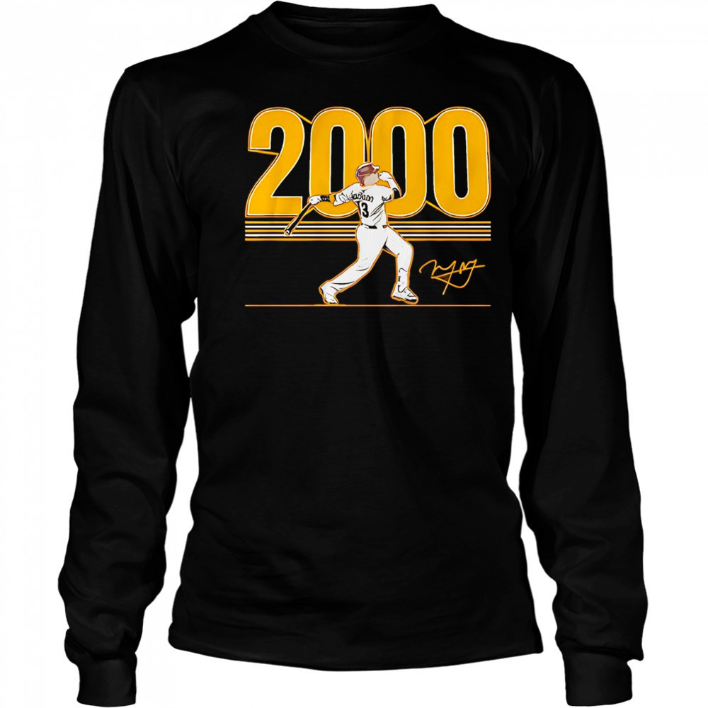Manny Machado San Diego Padres 2000 hits shirt Long Sleeved