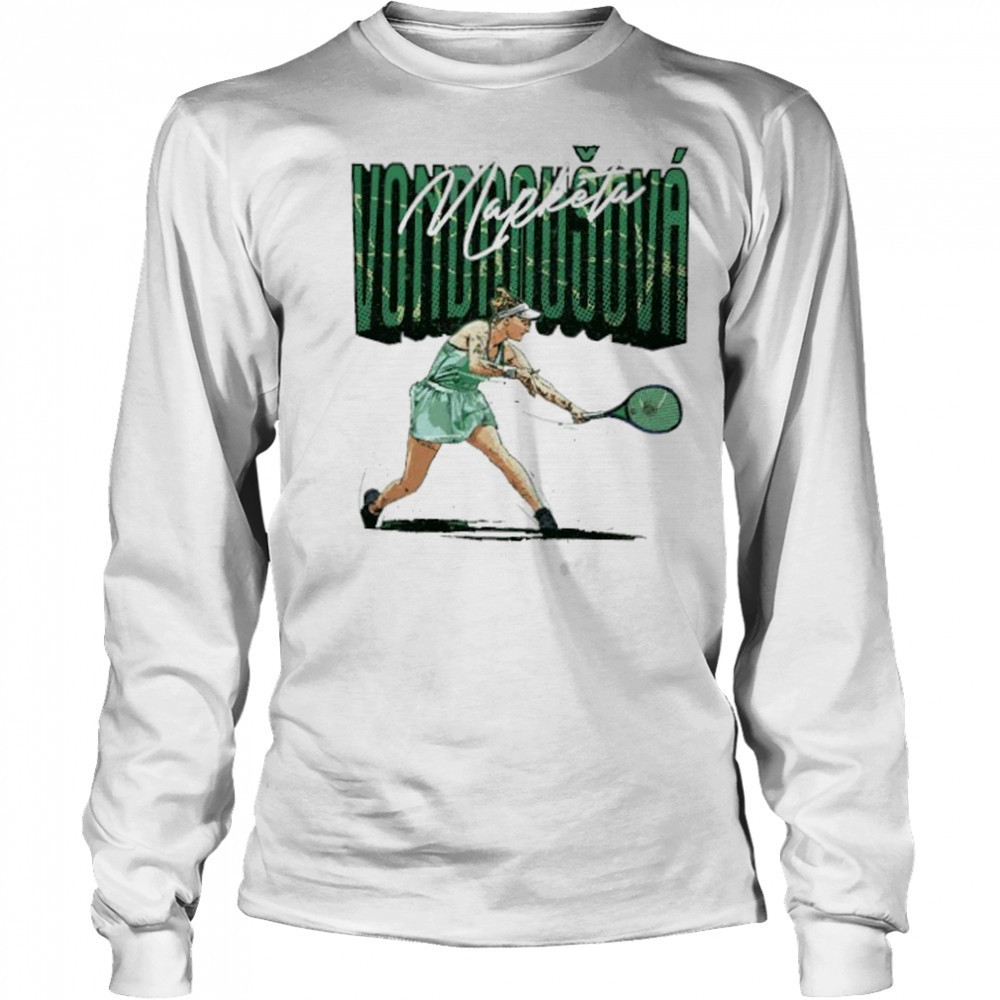 Marketa Vondrousova player name tennis player shirt Long Sleeved