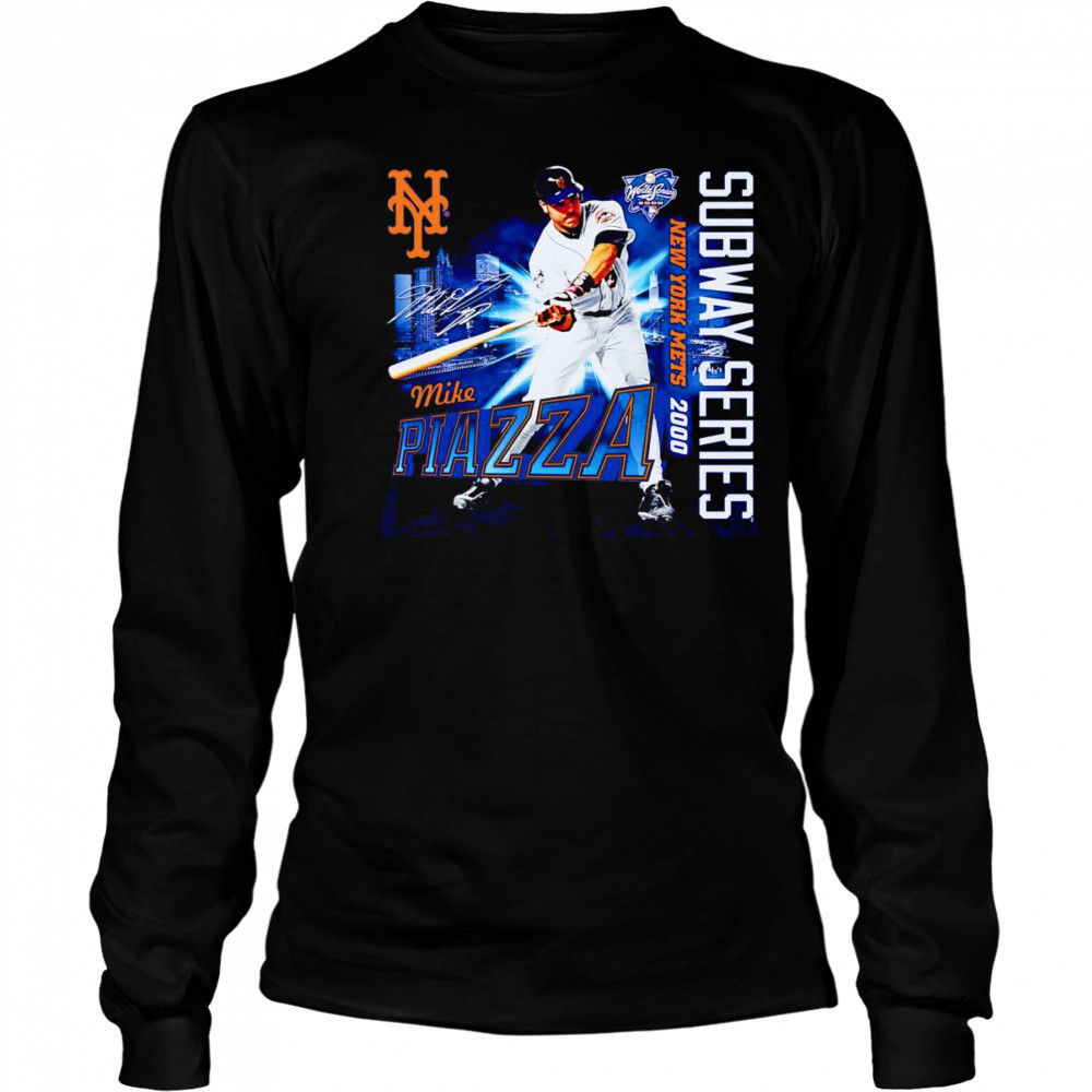 Mike Piazza New York Mets 2000 Subway Series 25th Anniversary retro shirt Long Sleeved