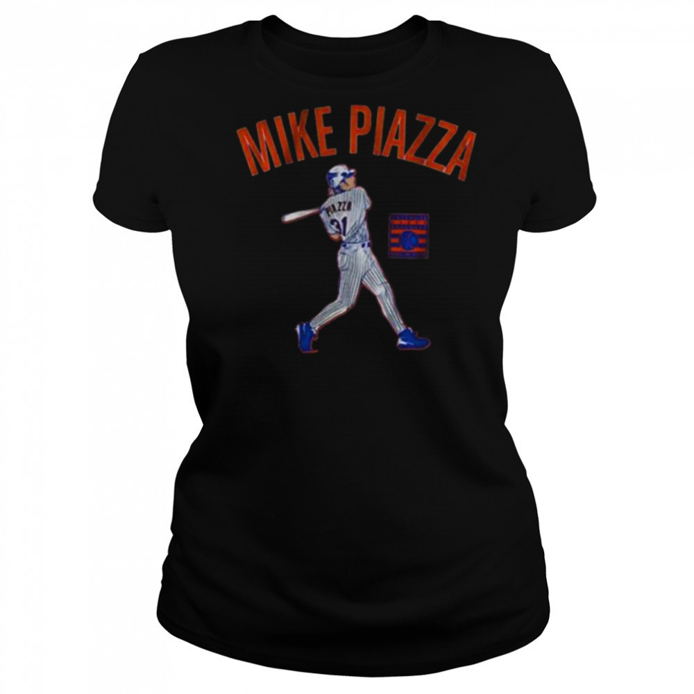 Mike Piazza New York Mets MLB Baseball Slugger Swing shirt Women's T-shirt