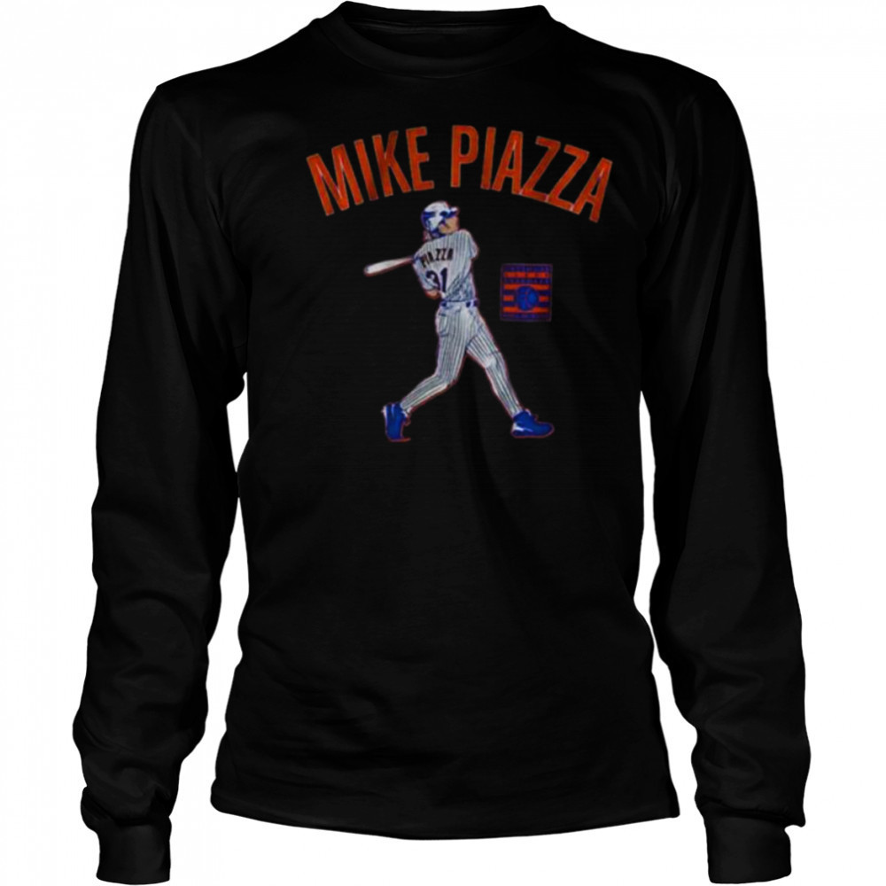 Mike Piazza New York Mets MLB Baseball Slugger Swing shirt Long Sleeved