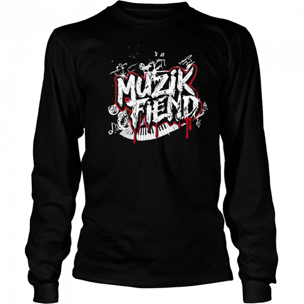 Muzik Fiend Logo T-Shirt Long Sleeved