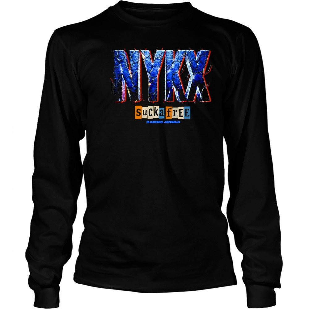 NYKX suck a free garden angels shirt Long Sleeved