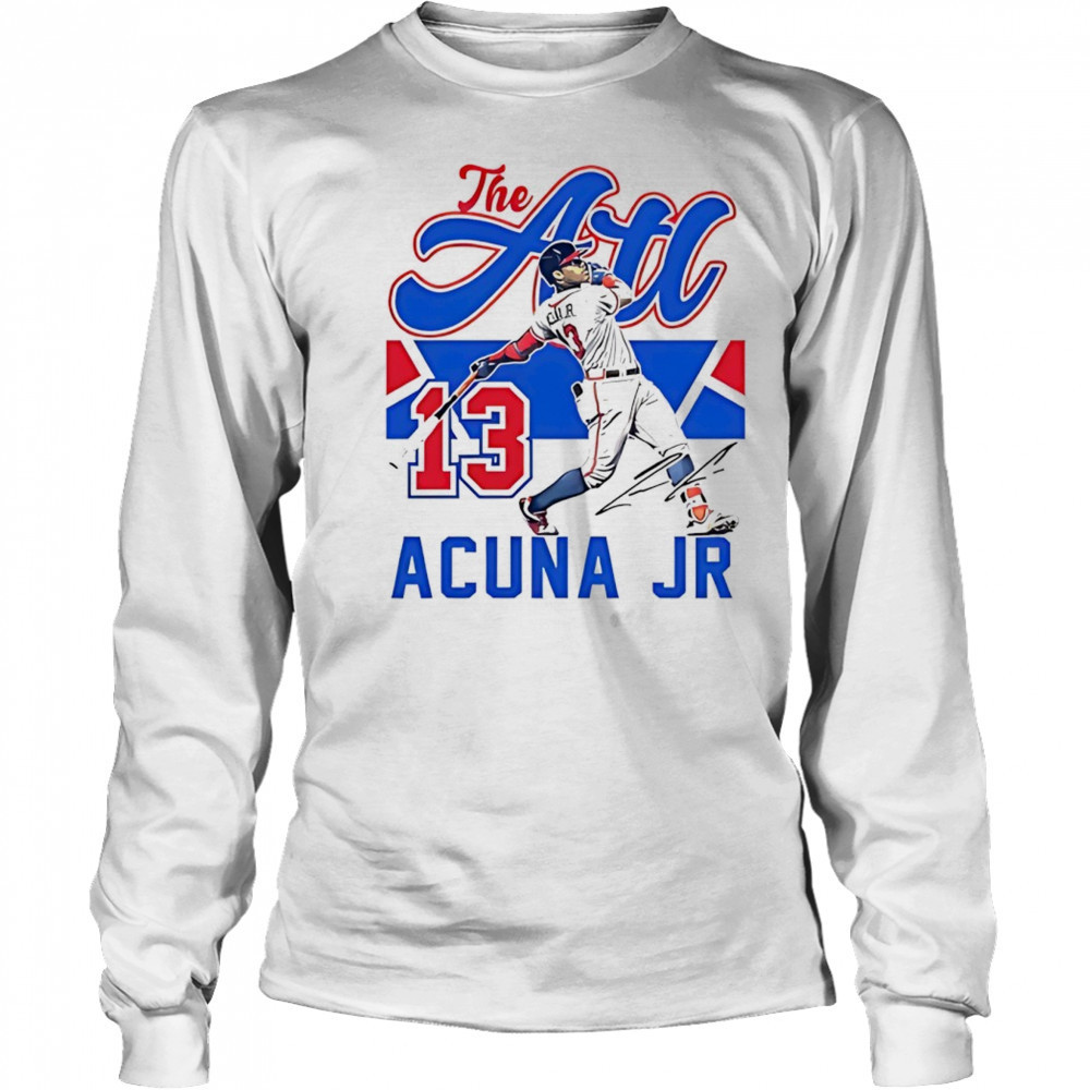 Ronald Acuna Jr. Atlanta Braves city connect player graphic shirt Long Sleeved