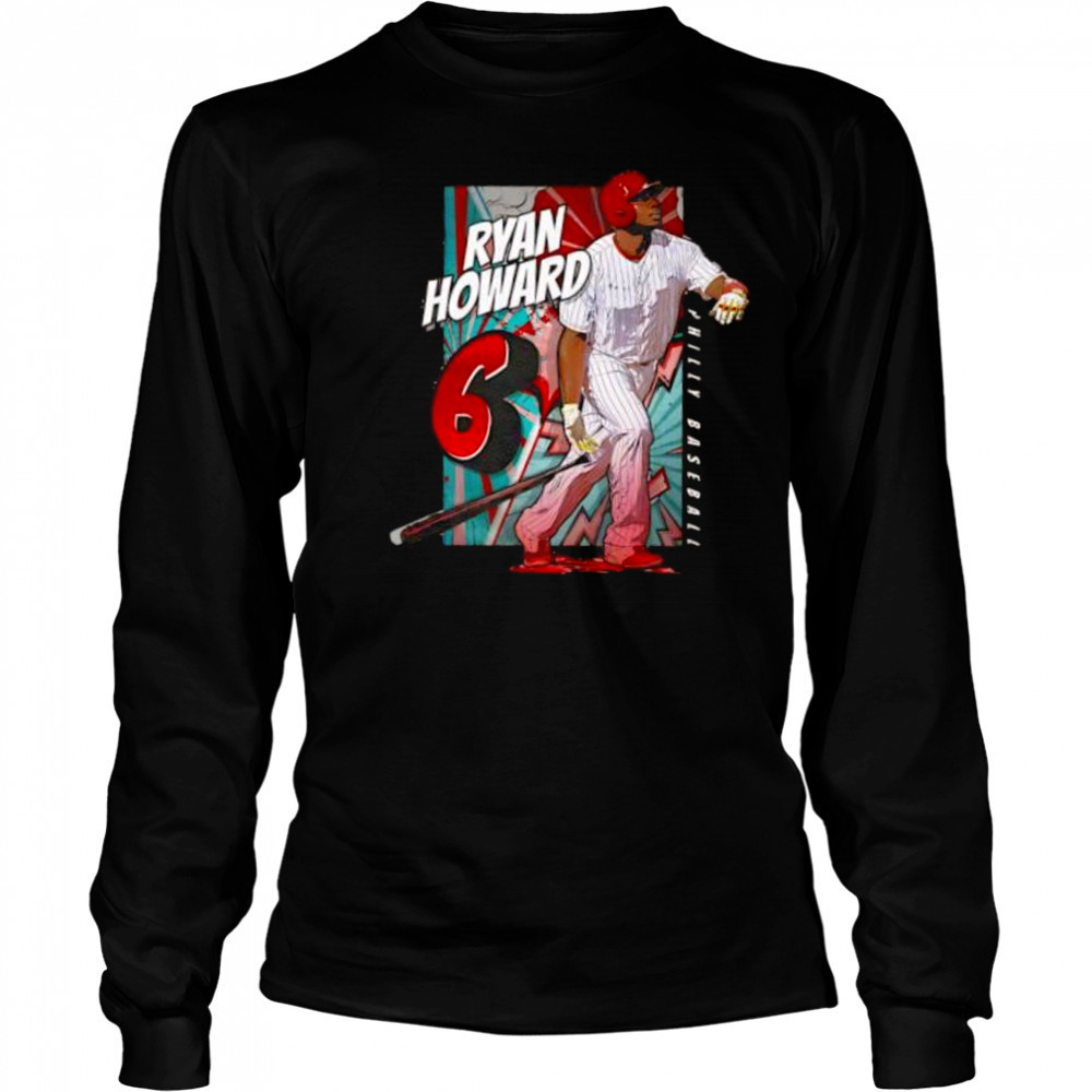 Ryan howard philadelphia comicbook shirt Long Sleeved