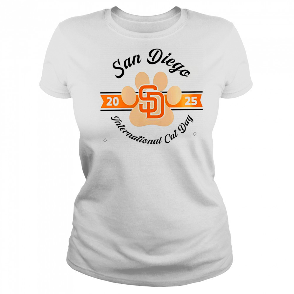 San Diego Padres International Cat Day 2025 Baseball shirt Women's T-shirt