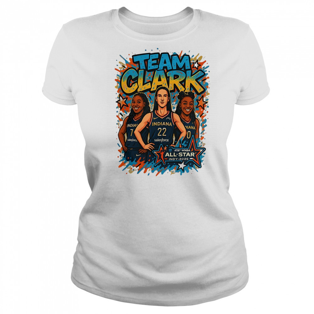 Team Clark WNBA All Star INDY 2025 art shirt Women's T-shirt