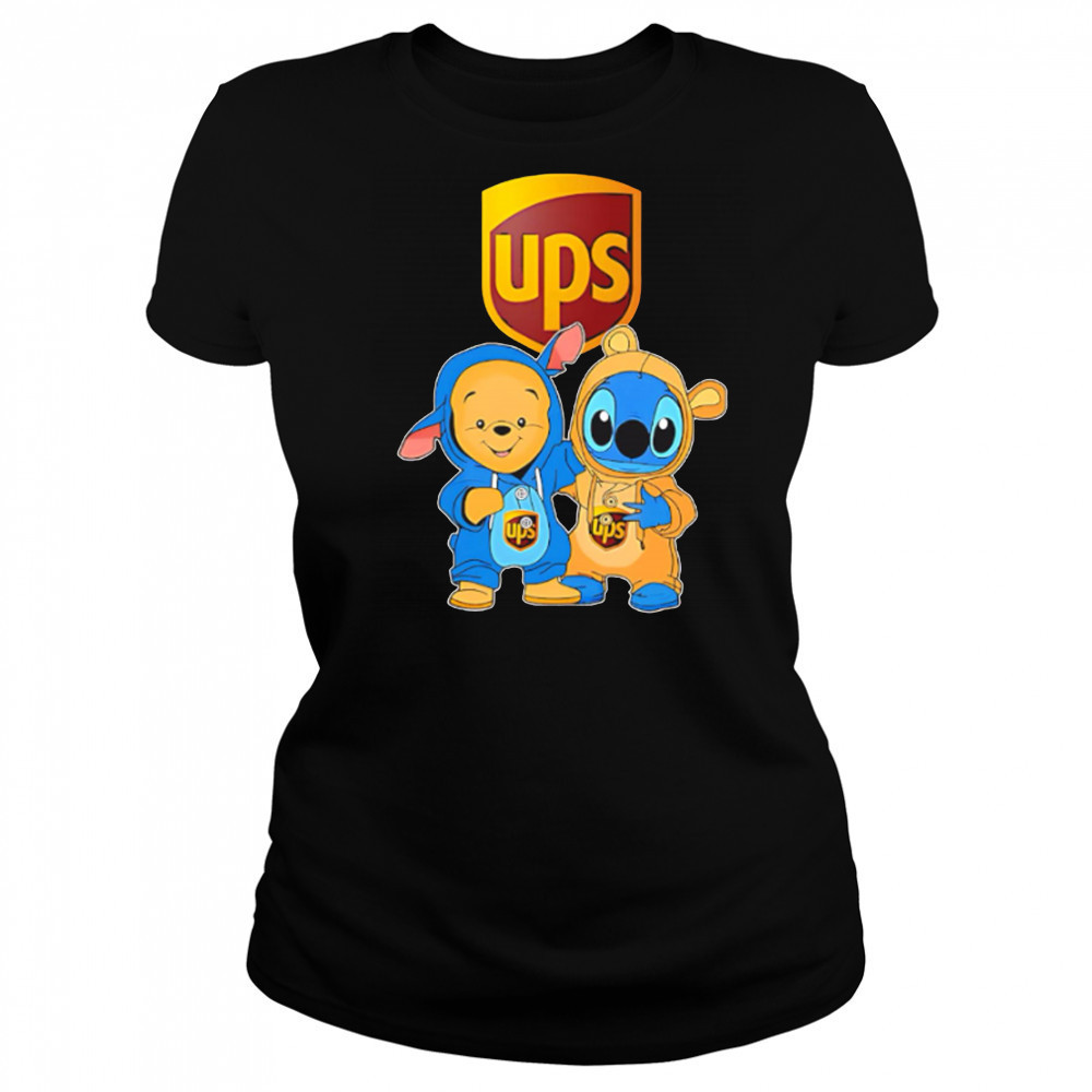 Ups pooh and stitch friends shirt Women's T-shirt