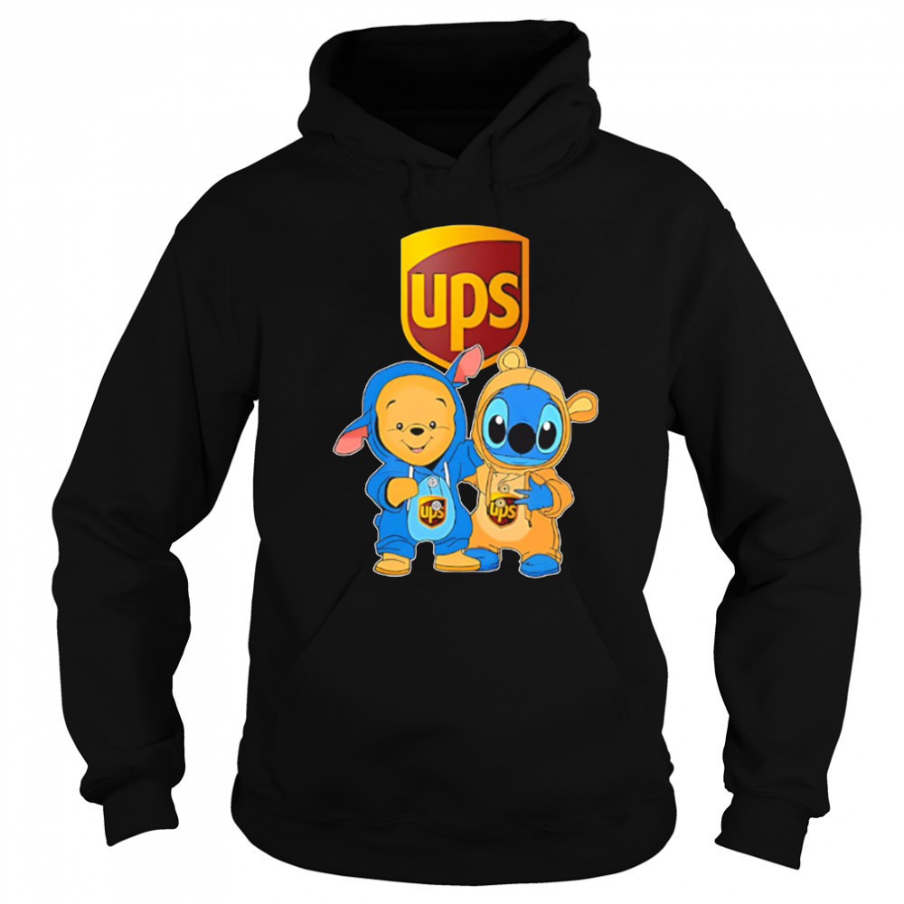 Ups pooh and stitch friends shirt Sweatshirt