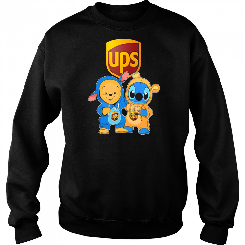 Ups pooh and stitch friends shirt Hoodie