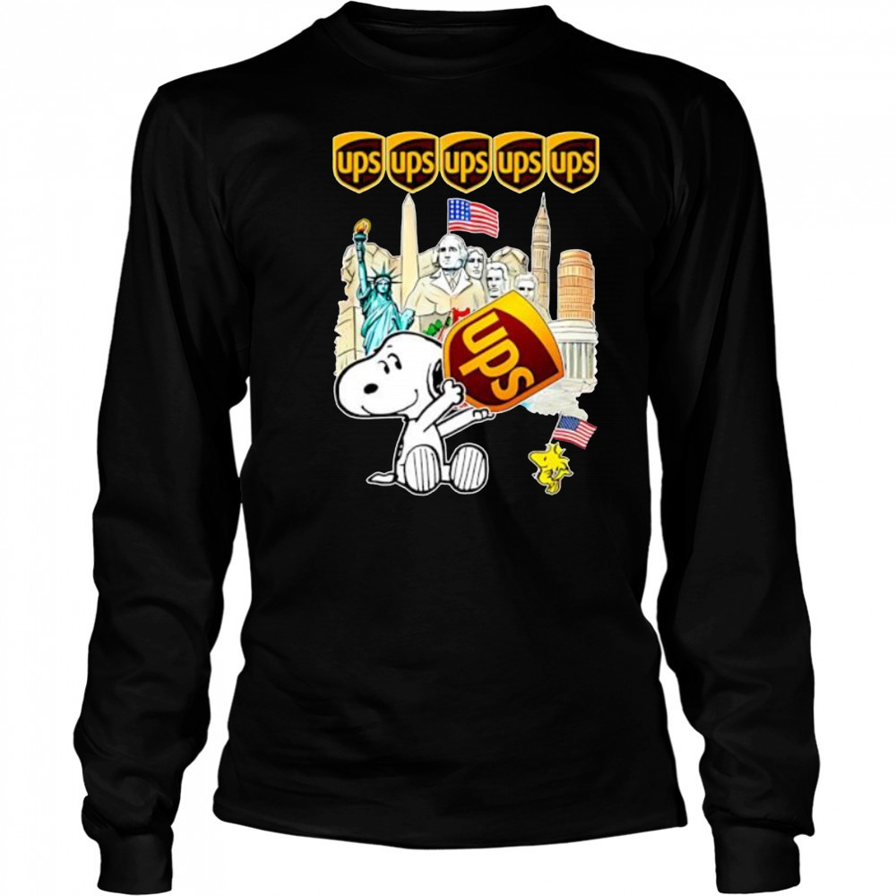 Ups with Snoopy freedom shirt Long Sleeved