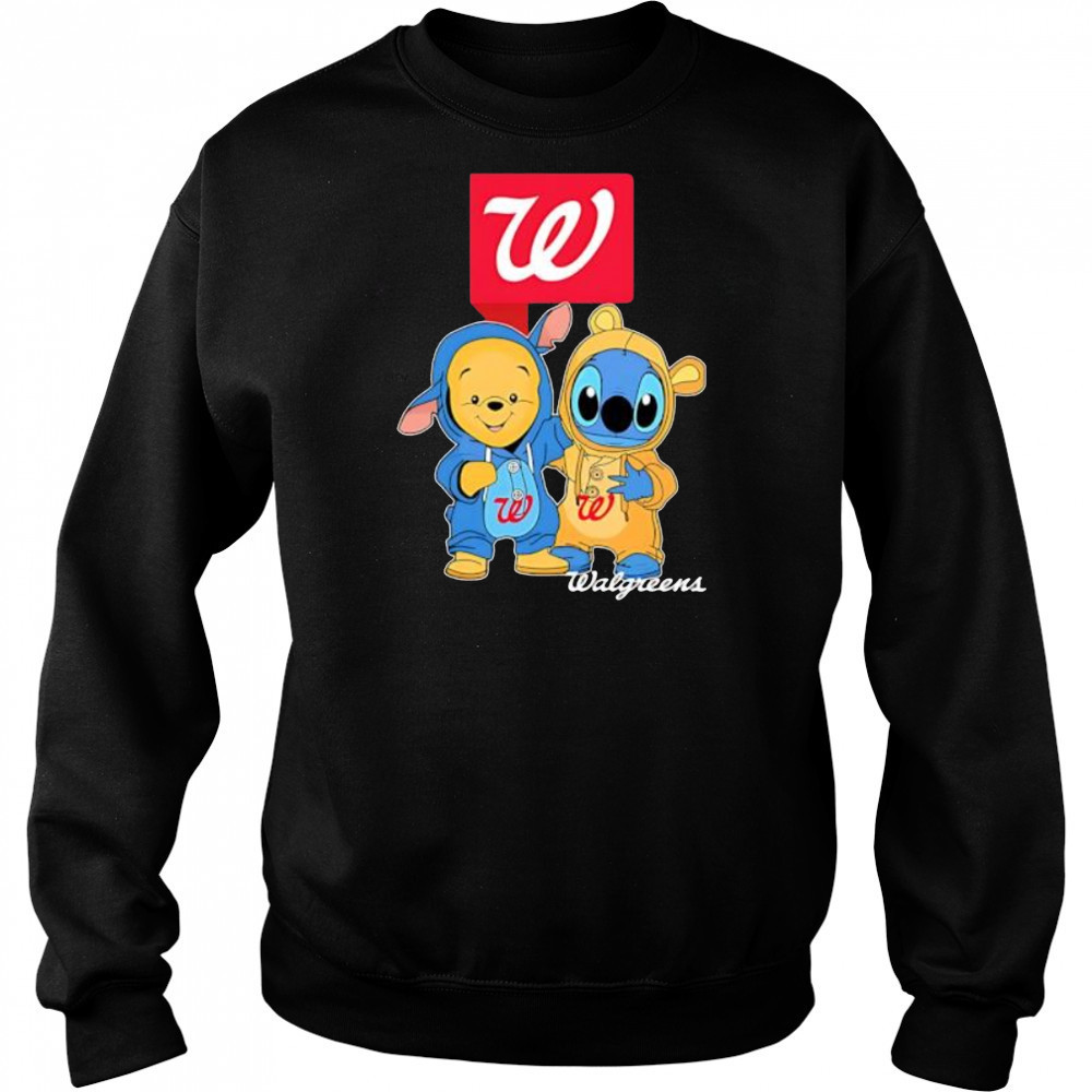 Walgreens pooh and stitch friends shirt Hoodie
