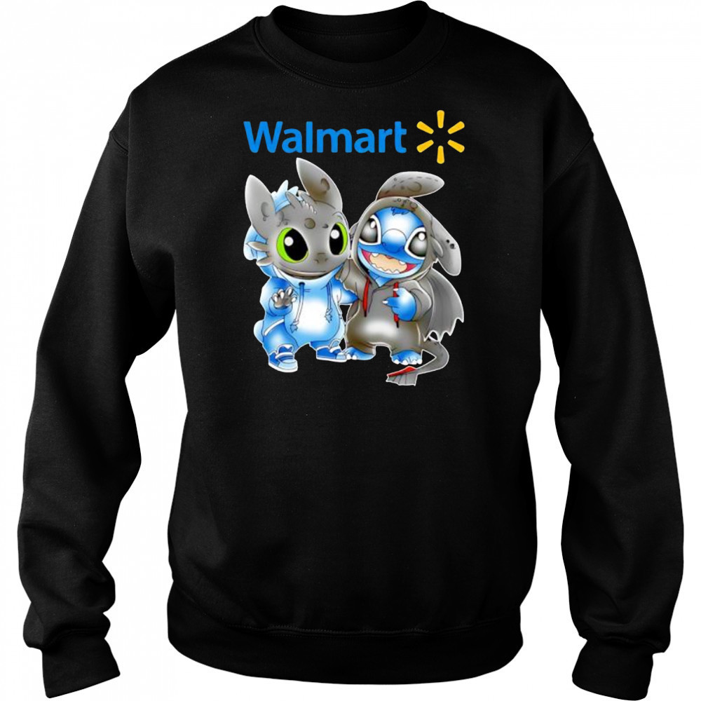 Walmart stitch and toothless shirt Hoodie
