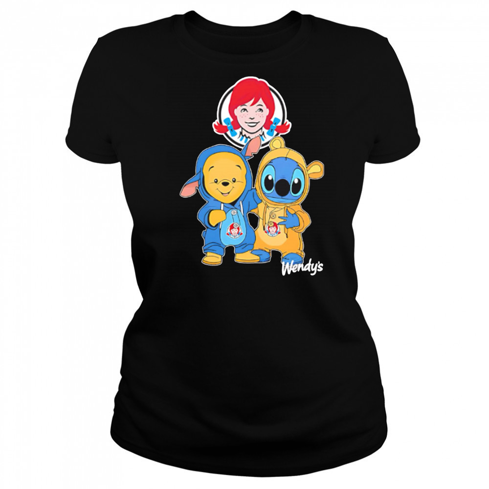 Wendy’s pooh and stitch friends shirt Women's T-shirt