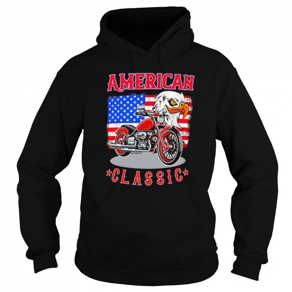 American Classic Moto Eagle American flag retro shirt Sweatshirt