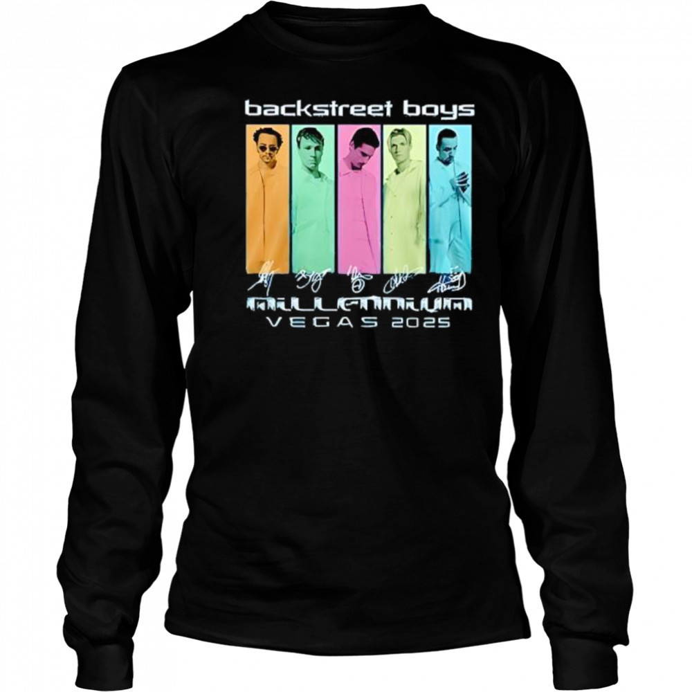 Backstreet Boys millennium vegas 2025 shirt Long Sleeved