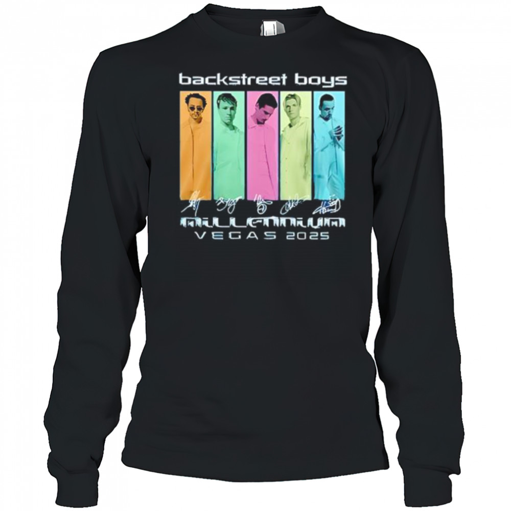 Backstreet Boys millennium vegas 2025 shirt Long Sleeved