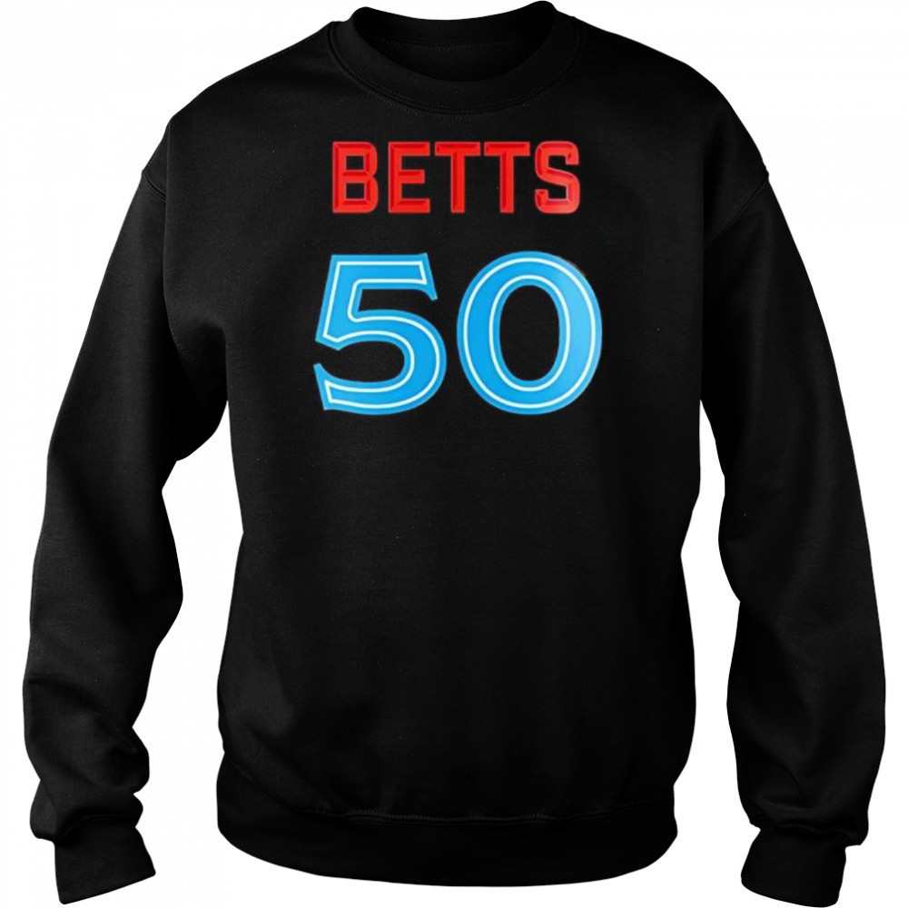 Betts 50 Los Angeles Dodgers 2025 shirt Hoodie