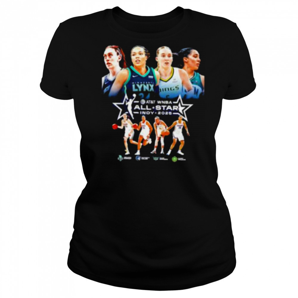 Breanna Stewart Napheesa Collier Paige Bueckers and Gabby Williams Indy 2025 WNBA All Stars shirt Women's T-shirt