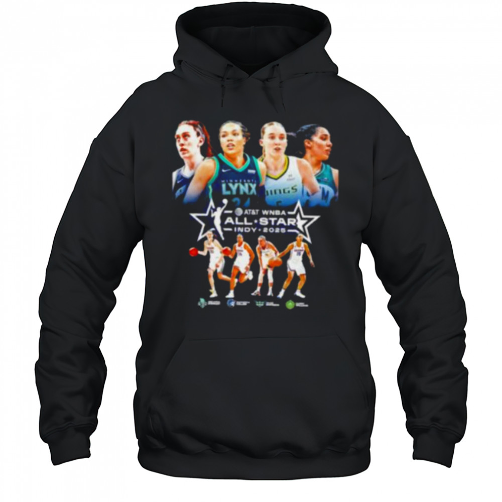 Breanna Stewart Napheesa Collier Paige Bueckers and Gabby Williams Indy 2025 WNBA All Stars shirt Hoodie