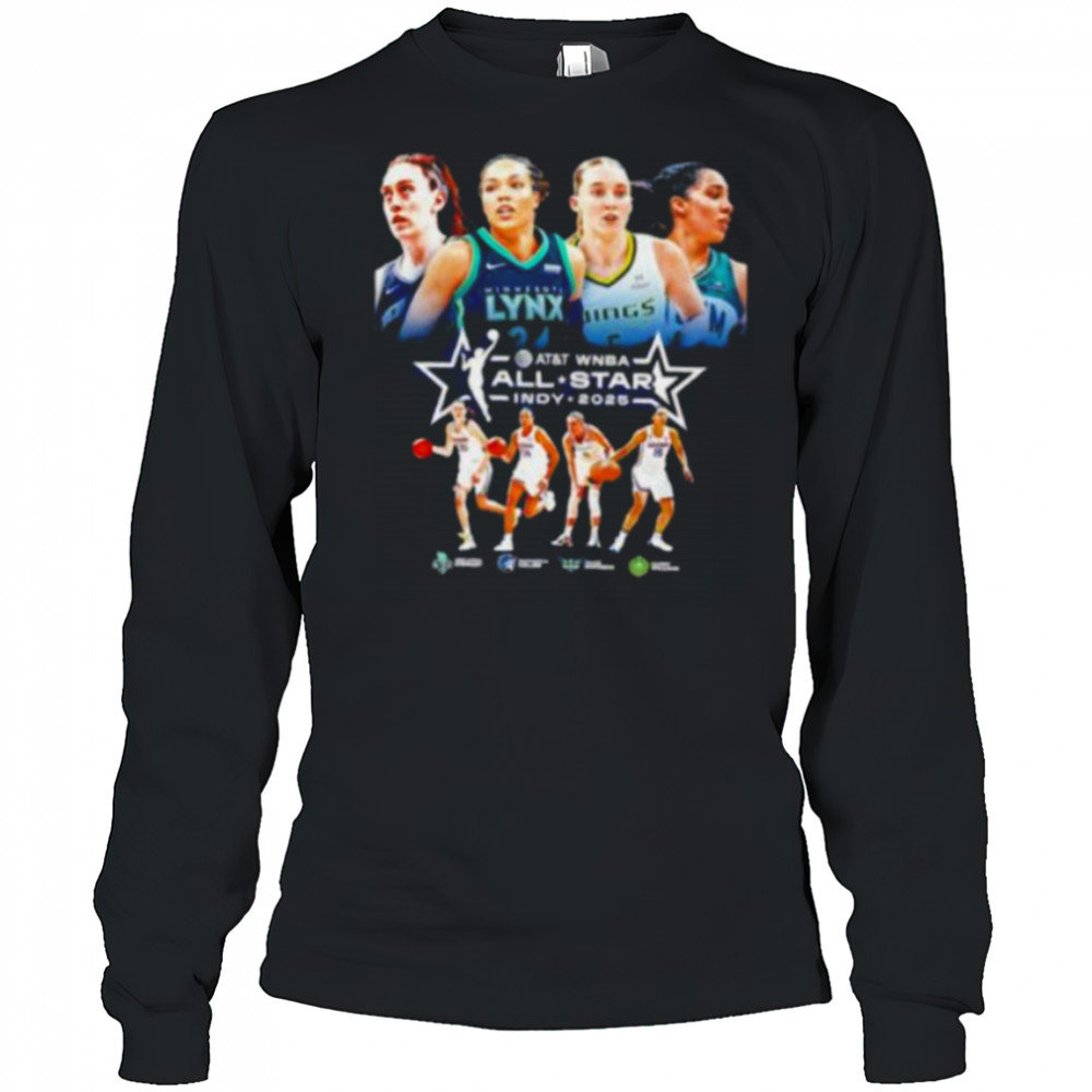 Breanna Stewart Napheesa Collier Paige Bueckers and Gabby Williams Indy 2025 WNBA All Stars shirt Long Sleeved
