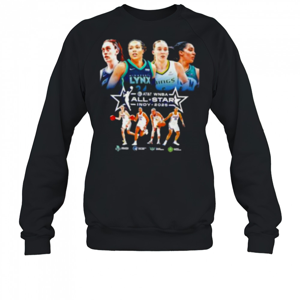 Breanna Stewart Napheesa Collier Paige Bueckers and Gabby Williams Indy 2025 WNBA All Stars shirt Sweatshirt