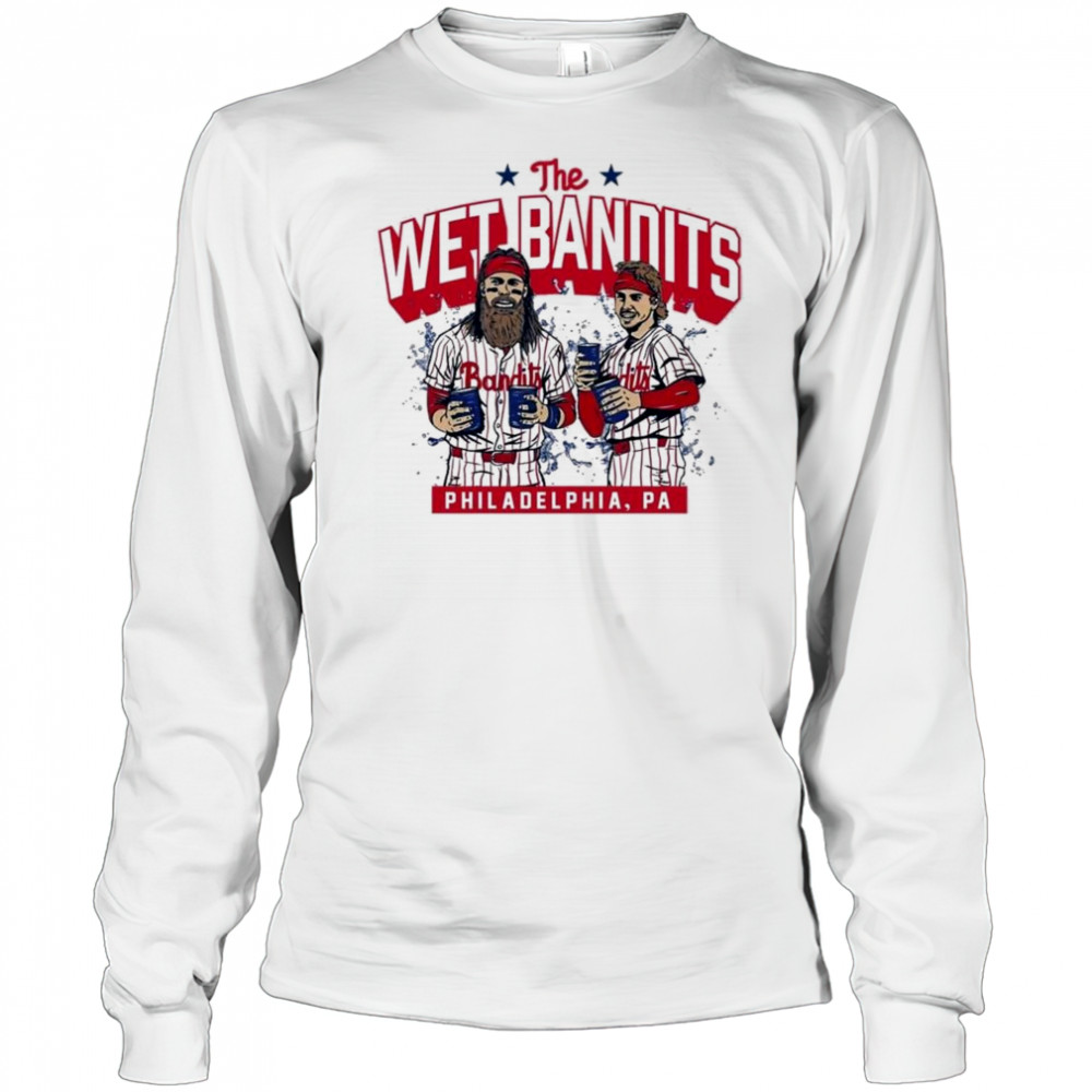 Bryson Stott Brandon Marsh The Wet Bandits Philadelphia PA 2025 Shirt Long Sleeved