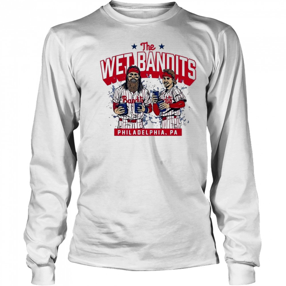 Bryson Stott Brandon Marsh The Wet Bandits Philadelphia PA 2025 Shirt Long Sleeved