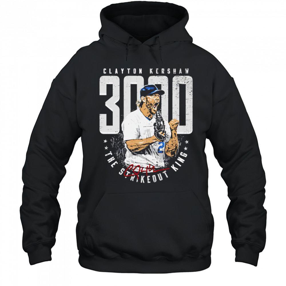 Clayton Kershaw Los Angeles D 3000K Strikeout King shirt Hoodie
