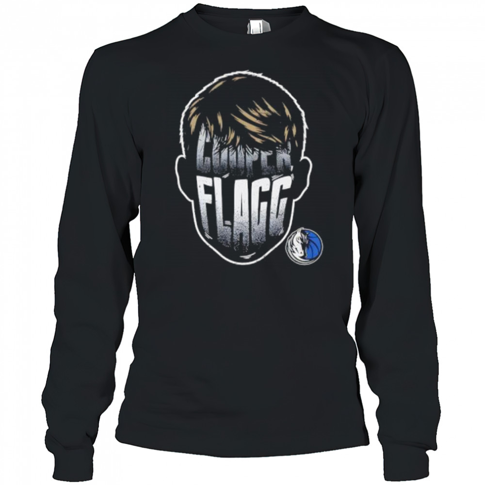 Cooper Flagg Dallas Mavericks Player Silhouette shirt Long Sleeved