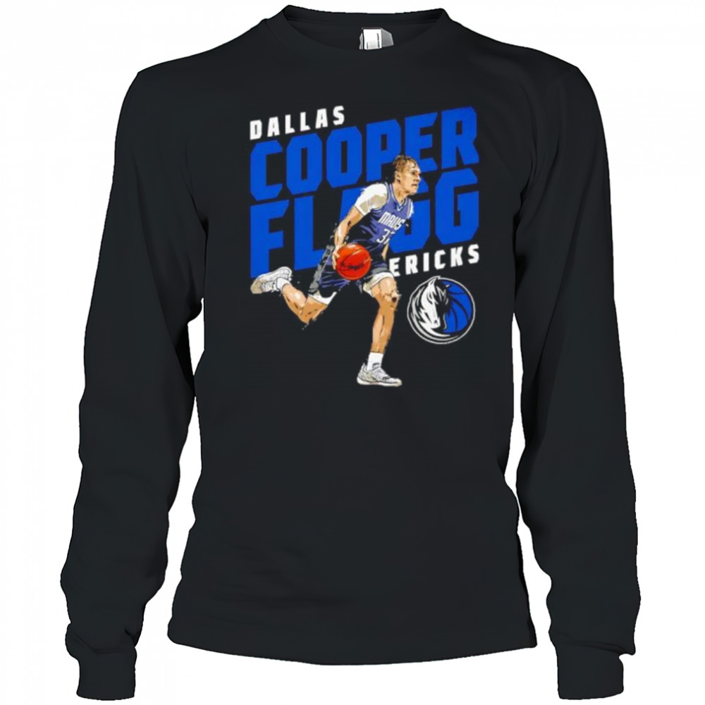 Cooper Flagg Dallas Mavericks Slant shirt Long Sleeved