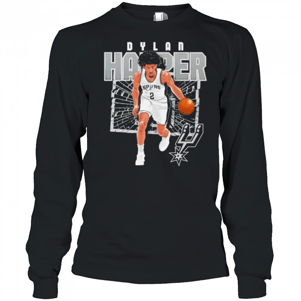 Dylan Harper San Antonio Spurs Shattered shirt Long Sleeved