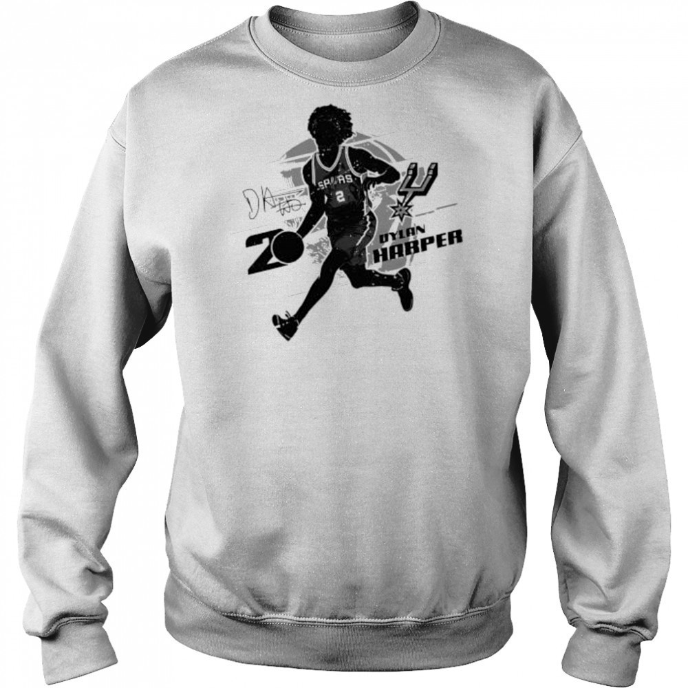 Dylan Harper San Antonio Spurs Silhouette signature shirt Hoodie