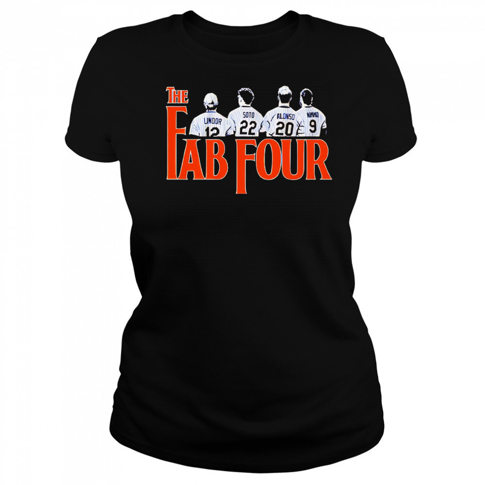 Francisco Lindor Juan Soto Pete Alonso and Brandon Nimmo Fab Four shirt Women's T-shirt