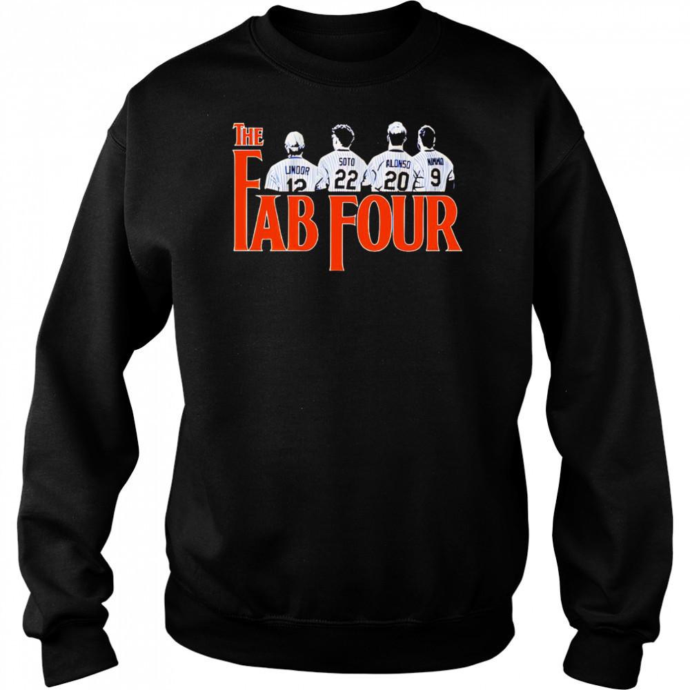 Francisco Lindor Juan Soto Pete Alonso and Brandon Nimmo Fab Four shirt Hoodie