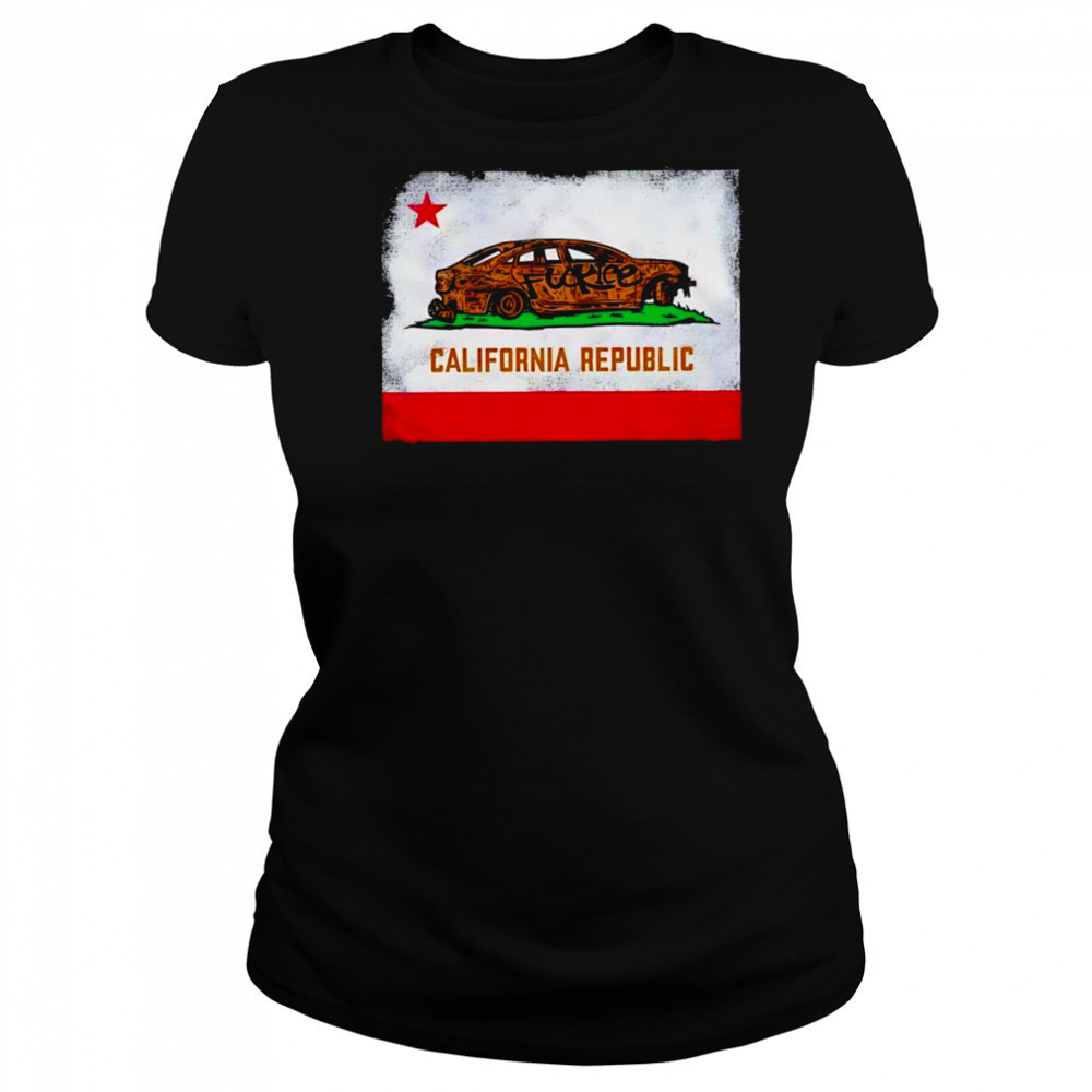 Fuck california republic car shirt Women's T-shirt