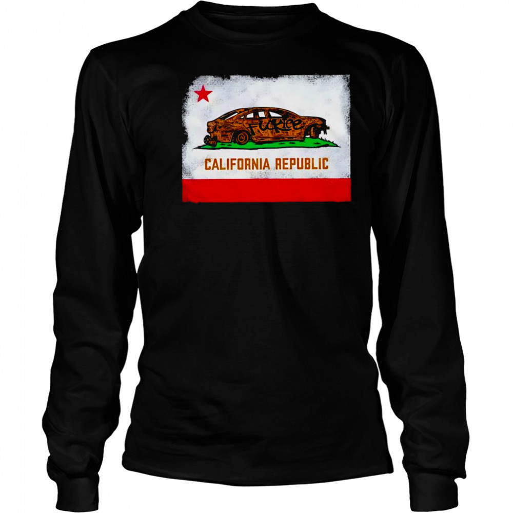 Fuck california republic car shirt Long Sleeved