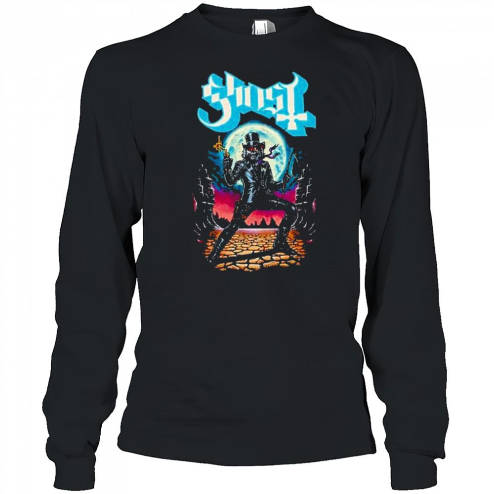 Ghost Cowboy Papa T-Shirt Long Sleeved