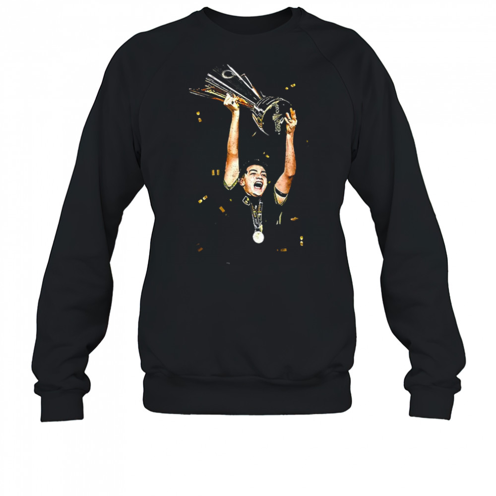 Gilberto Mora holding Trophy Concacaf Gold Cup Mexico 2025 Champions shirt Sweatshirt