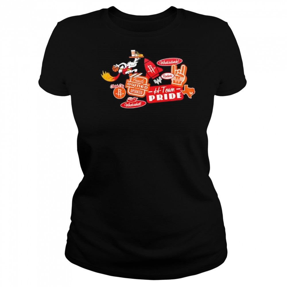 Houston Rockets x Whataburger H-town pride New Collection 2025 shirt Women's T-shirt