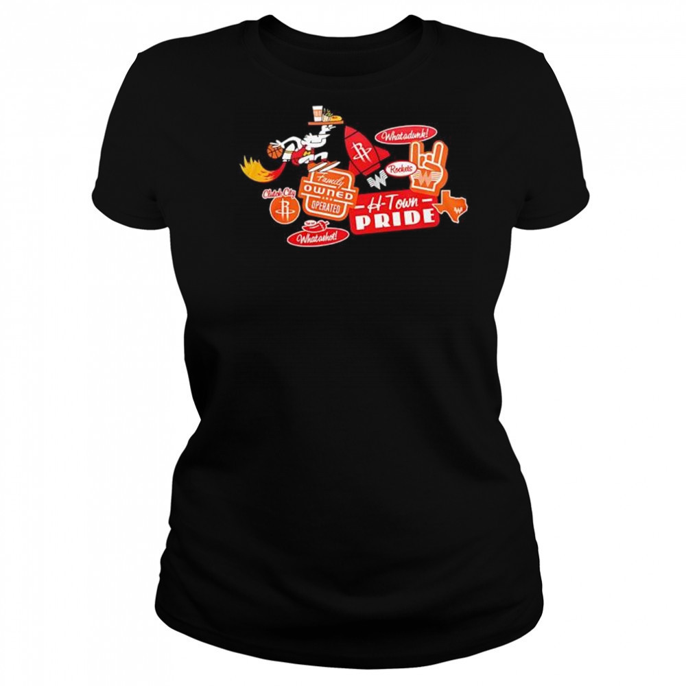 Houston Rockets x Whataburger H-town pride New Collection 2025 shirt Women's T-shirt