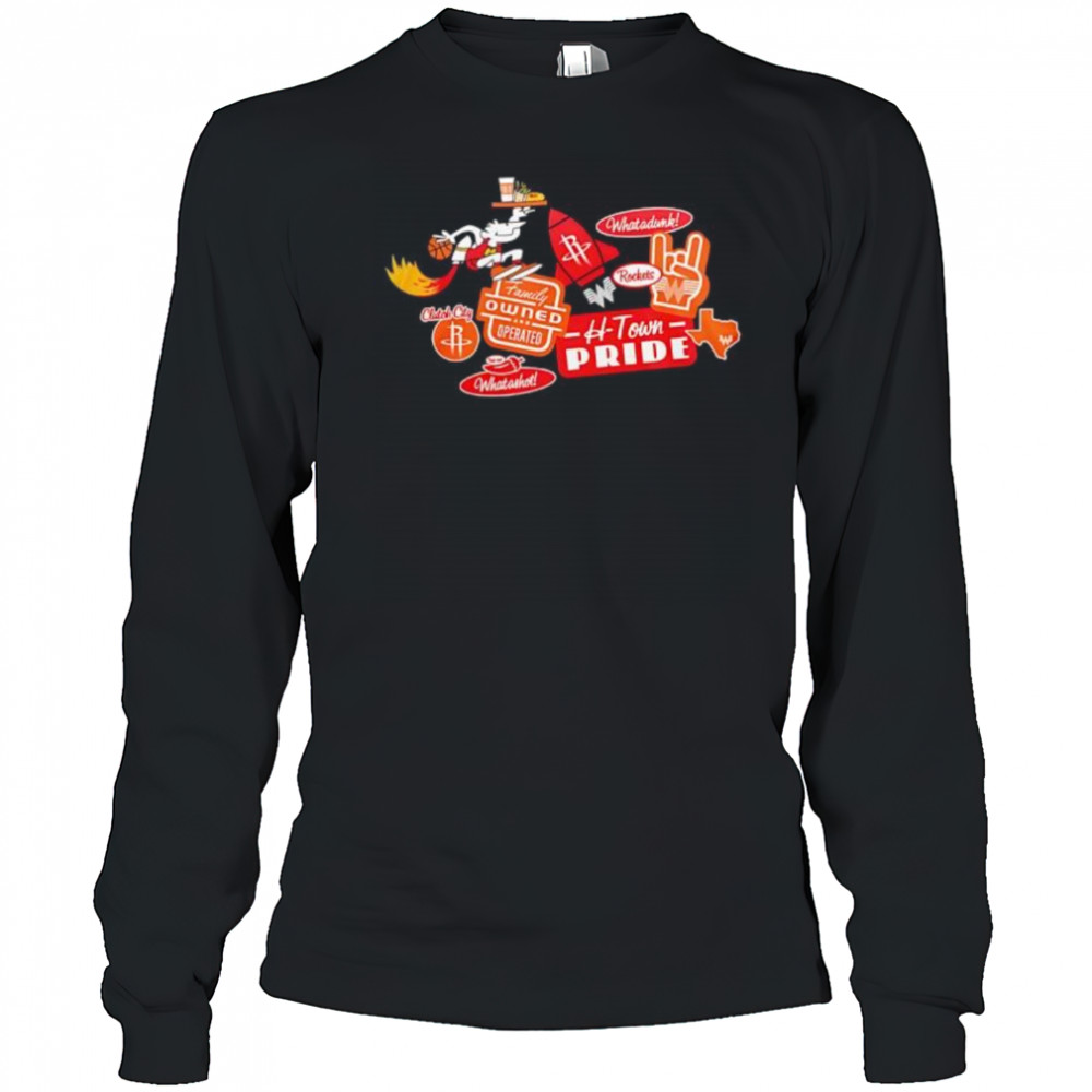 Houston Rockets x Whataburger H-town pride New Collection 2025 shirt Long Sleeved