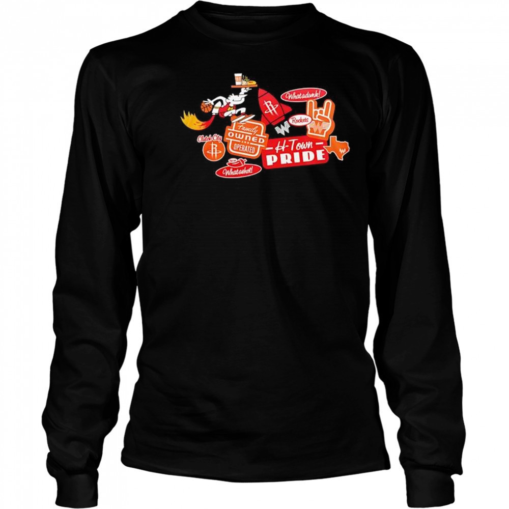Houston Rockets x Whataburger H-town pride New Collection 2025 shirt Long Sleeved